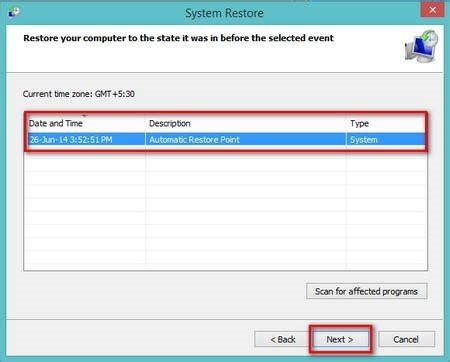 Image result for System Restore Windows 8