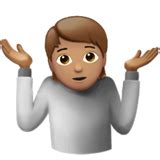 🤷🏽 Person shrugging: medium skin tone emoji copy paste png download