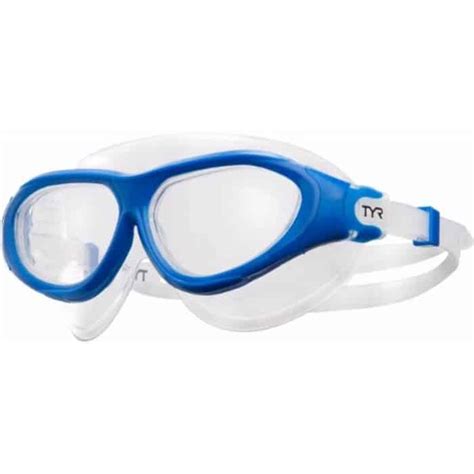 TYR Flex Frame Swim Mask(Clear/Blue) – Sportswing.in