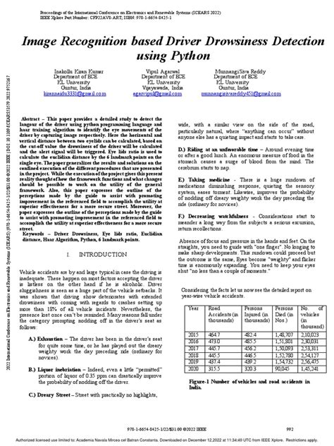 Image result for Drowsiness Detection Python