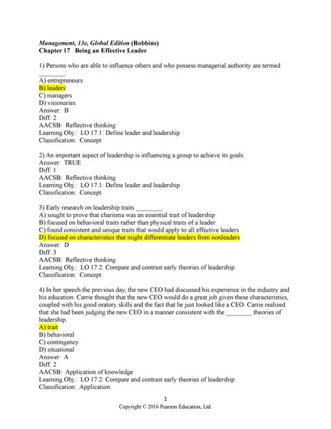 Robbins Management Chapter 12 Principle Management - Management, 13e ...
