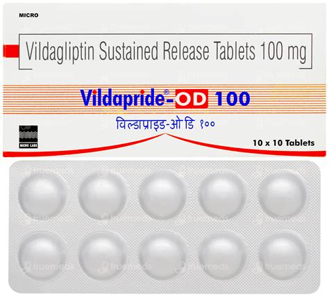 Vildapride Od 100 MG | Order Vildapride Od 100 MG Tablet Online at Truemeds