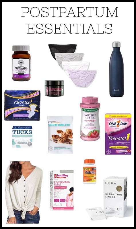 Postpartum essentials – Artofit