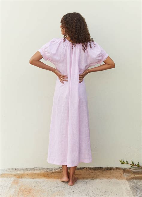 Elle Linen Long Nightdress | Long nightdress, Night dress, Bridal ...