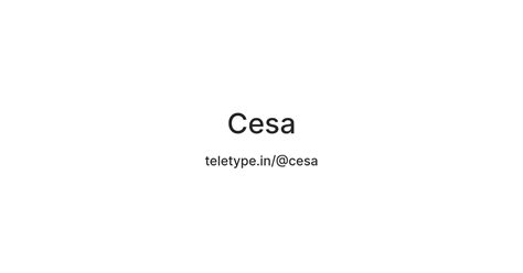 Cesa — Teletype