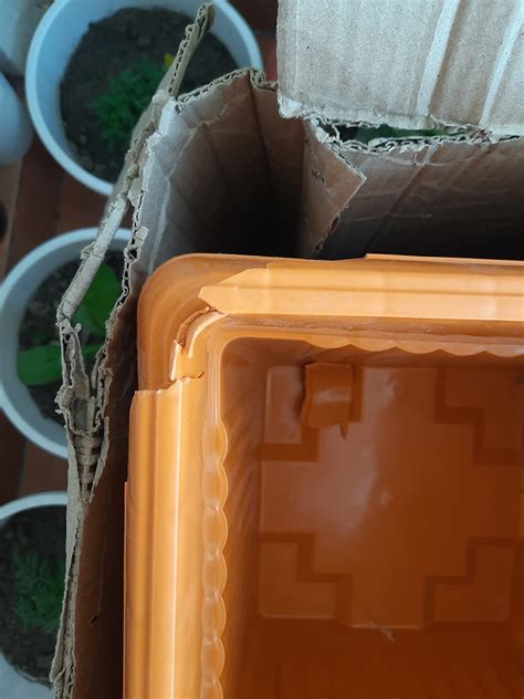 Bharat Sales Corp.12 Inch Plastic Square Planter Pack of 4 - Brown ...