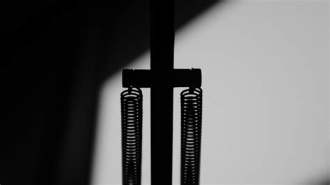 Download wallpaper 1366x768 springs, mechanism, dark, bw tablet, laptop ...