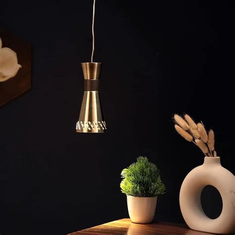 Hdc 9 Watt Black & Antique Brass Pendant Light