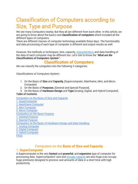 Image result for What Is Computer Types