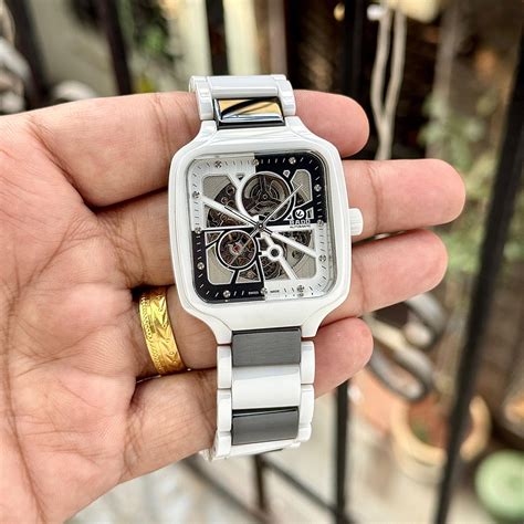 White Black Ceramic Automatic Watch – Watch Theory