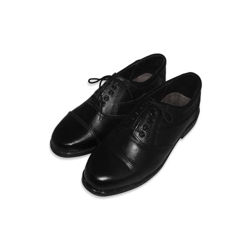 Derby Cut Oxford Black Army Shoe