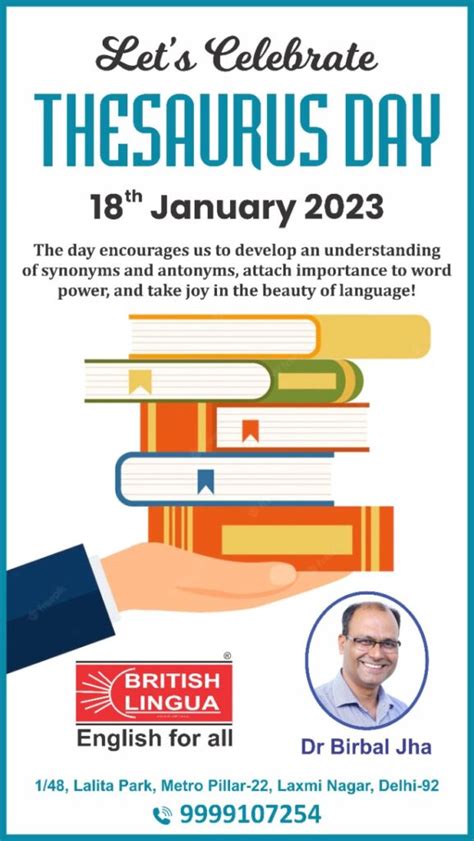 New Delhi : Thesaurus Day held at British Lingua