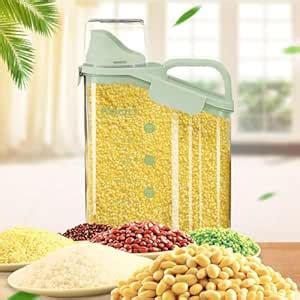 Buy Crobat 4 Sides Lock Airtight Food Rice Cereal Storage Container ...
