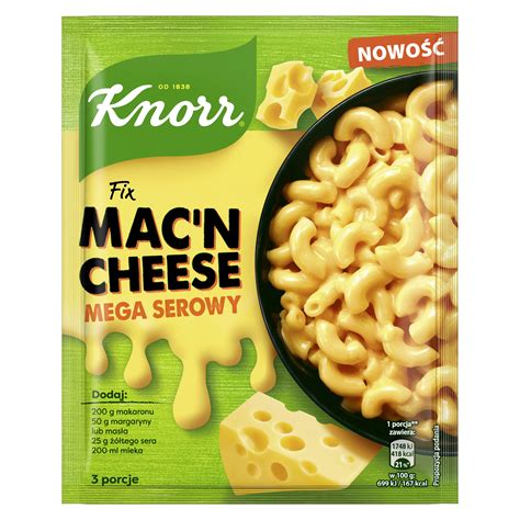 Mieszanka przyprawowa Knorr Sos serowy do makaronu Mac'n Cheese 33 g ...