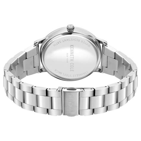 Buy Online Kenneth Cole Quartz Analog Silver Dial Stainless Steel Strap ...