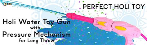 Buy Toyshine Holi Water Toy Gun Big Size with Pressure Mechanism for ...