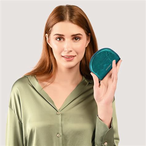 Buy Teal Metallic Crescent Coin Purse - Accessorize India