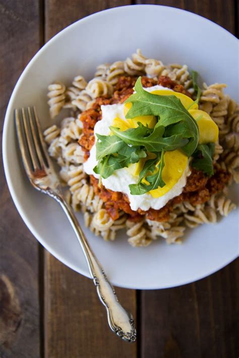 Whole Wheat Lasagna Bowls with Mozzarella Greek Yogurt  