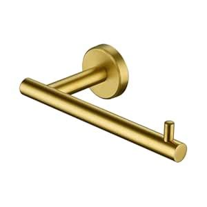 JQK Gold Toilet Paper Holder, 5 Inch Tissue Paper Dispenser, 304 ...