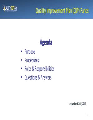 Fillable Online Key Elements of a Good Quality Improvement Plan (QIP ...