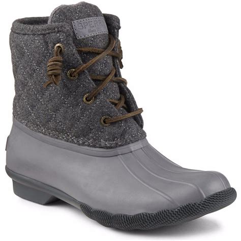 SPERRY Saltwater Quilted Wool Women | Grey (STS97562) | Quilted boots ...