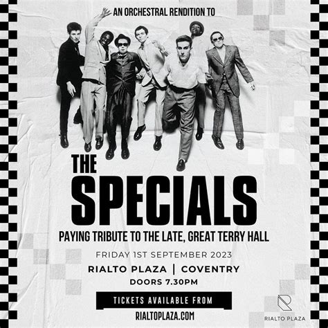 Orchestral Rendition to the Specials (A Tribute to Terry Hall), Rialto ...
