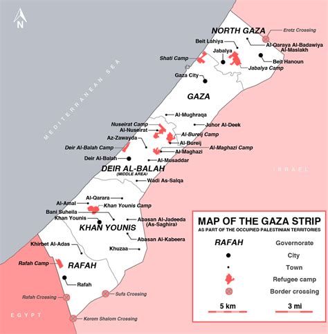 Maps of Gaza Strip | Detailed map of Gaza Strip in English | Road map of Gaza Strip ...
