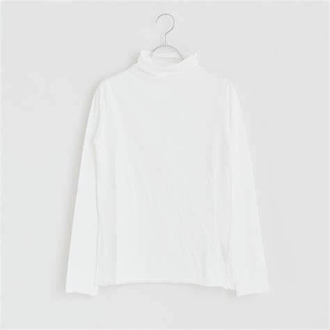 (v002c029) / evam eva(エヴァムエヴァ) / cotton cut&sew turtleneck pullover ...