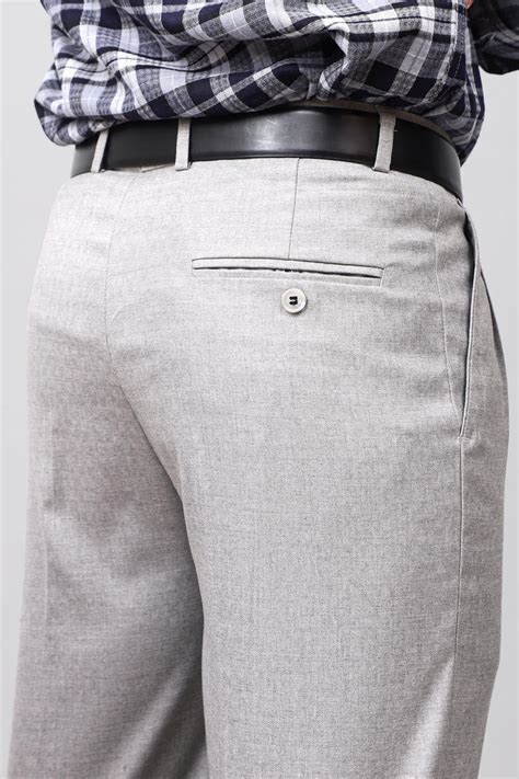 Buy Bluebird Modern Light Grey Pleated Trouser Online | Veshbhoshaa
