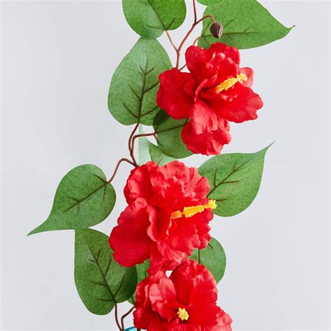 Buy Home Centre Artificial Hibiscus Spray Plant (Red, 1 Piece) Online ...