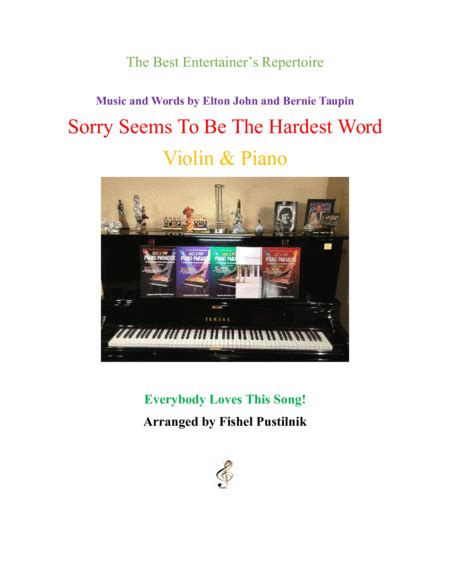 Sorry Seems To Be The Hardest Word | Sheet Music Direct