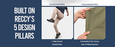 Reccy Men's Nomadic TechFlex Pants for Travel & Trekking | Lightweight ...