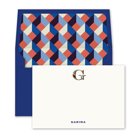Customised Classic Notecards – Dots and Doodles Design