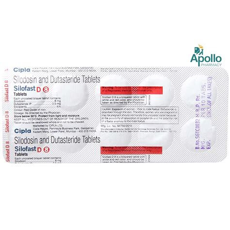 New Silofast D 8 Tablet 10's Price, Uses, Side Effects, Composition ...