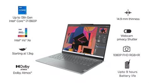 Yoga Slim 6i 13th Gen (14, Intel) | 35.56cms (14) Intel® Evo™ laptop ...