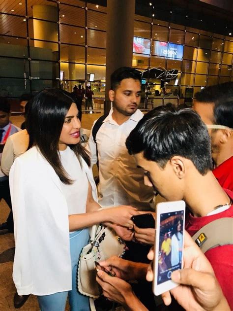Fans Greet Priyanka Chopra At Airport As She Returns To India To Shoot ...