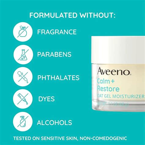 Buy Aveeno Calm and Restore Oat Gel Moisturizer 50ml | Sensitive Skin ...