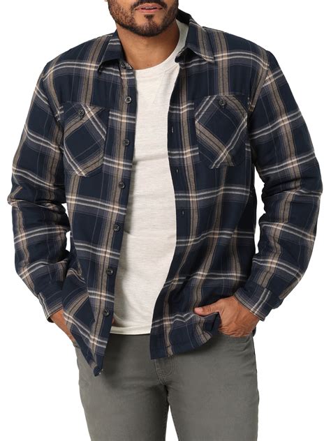 Wrangler Men's Long Sleeve Heavyweight Shirt - Walmart.com