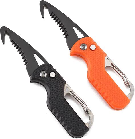 BISONBERG 2 Pack Mini Folding Keychain Knife with Box - Portable Rescue ...