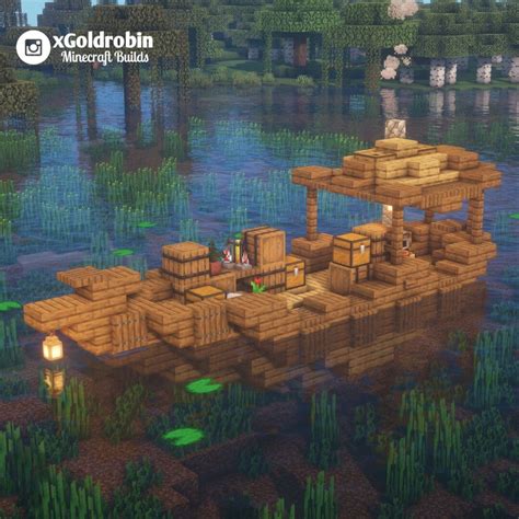 Minecraft Small Boat by xGoldrobin | Minecraft architecture, Minecraft ...