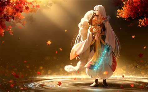 InuYasha HD Wallpaper: Sesshōmaru and Rin by Dine&Rita