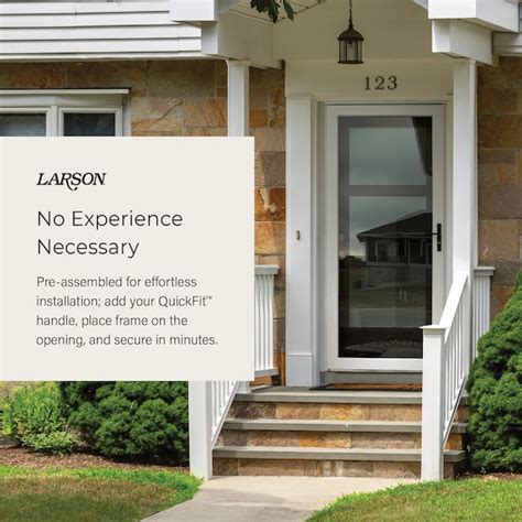 LARSON Platinum Secure Glass Fullview 36-in x 81-in Black Aluminum Left ...