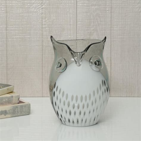 Buy Owl Glass Vase from Home Centre at just INR 1199.0