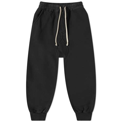 Rick Owens Men's BabyGeo Prisoner Drawstring Pant in Black Rick Owens
