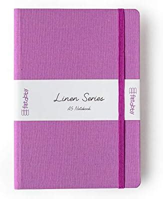 Kitabby – Linen Series – A5 Size – Hard Bound Notebook with Elastic ...