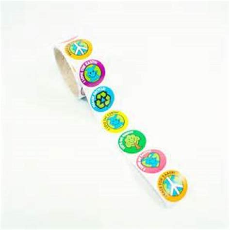 Buy Save The Earth Sticker Roll 100 stickers-Awareness, Eco-Friendly ...