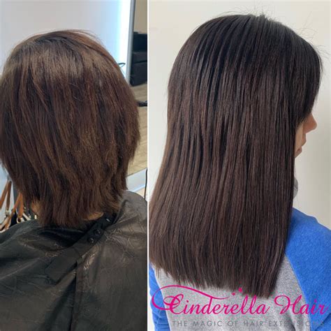 Cinderella Hair Extensions Pre Bonded Hair Extensions Before & After