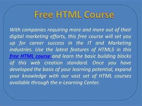 Free HTML Course 的图像结果