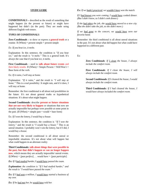 Explaning Types of Conditionals 的图像结果
