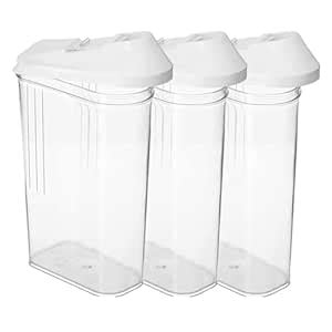 Kuber Industries Plastic Dispenser Kitchen Set|Smooth Sliding Mouth/Lid ...
